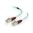 thumbnail image 4 of C2G 3m LC-LC 50/125 Duplex Multimode OM4 Fiber Cable - Aqua - 10ft - Patch cable - LC multi-mode (M) to LC multi-mode (M) - 3 m - 3 m - fiber optic - duplex - 50 / 125 micron - OM4 - aqua, 4 of 6