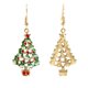 thumbnail image 4 of Jumpingount Nuevos pendientes de Navidad, joyería de muñeco de nieve de cristal, pendiente de tuerca de árbol de Navidad para mujer, accesorios Ropa, zapatos y accesorios Miscelánea TYPE1, 4 of 6