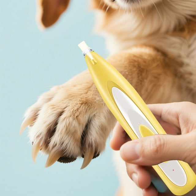 Ltdhehe Dog Trimmer With LED Light Rechargeable Cordless Grooming Low Noise Pet Hair Shaver For Small Dogs Cats Trimming Around Eyes Ears Face Rump