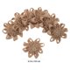 thumbnail image 2 of unbranded 10Ud Flores De Tela Para Manualidades Adornos Para Cabello Estilo Rústico Café, 2 of 6
