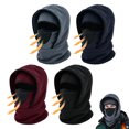 thumbnail image 3 of Outdoor Winter Warm Hat Neckband Integrated SkiMask for Men Women Fleece Face Head Neck Cover Windproof Cold Weather Winter Face For Men Windproof Hoodie, 3 of 7