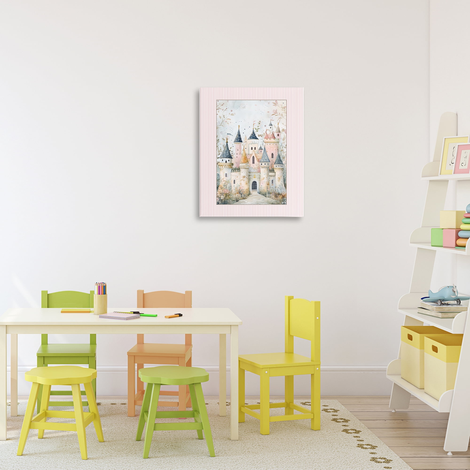 Stupell Industries Enchanted Dreams Castle Canvas Wall Art, design by Christine Simpson Art