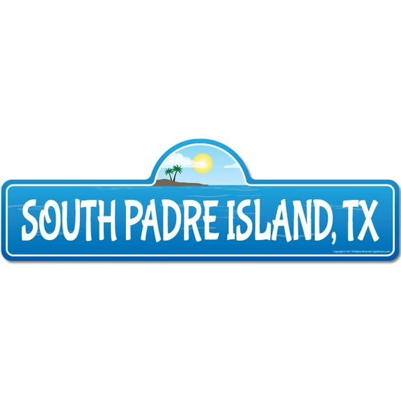 SignMission P-618 South Padre Island Tx South Padre Island, TX Texas Beach Street Sign