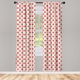 thumbnail image 3 of Ambesonne Colorful Curtains, Spring Geometric Mix, Pair of 28"x84", Multicolor, 3 of 5