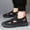 #255-Black, variant on Ceisia Men's Fashion Summer Breathable Mesh Upper Soft Sole Closed Toe Slip On Outdoor Casual Sandals Comfort Non-Slip Lightweight Daily Walk Mules Gifts for Father