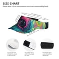 thumbnail image 3 of Fotbe Colorful Patterned Rabbit Visera Deportiva con Diseño, Gorra Abierta Ajustable de Algodón para Mujer y Hombre, 3 of 7