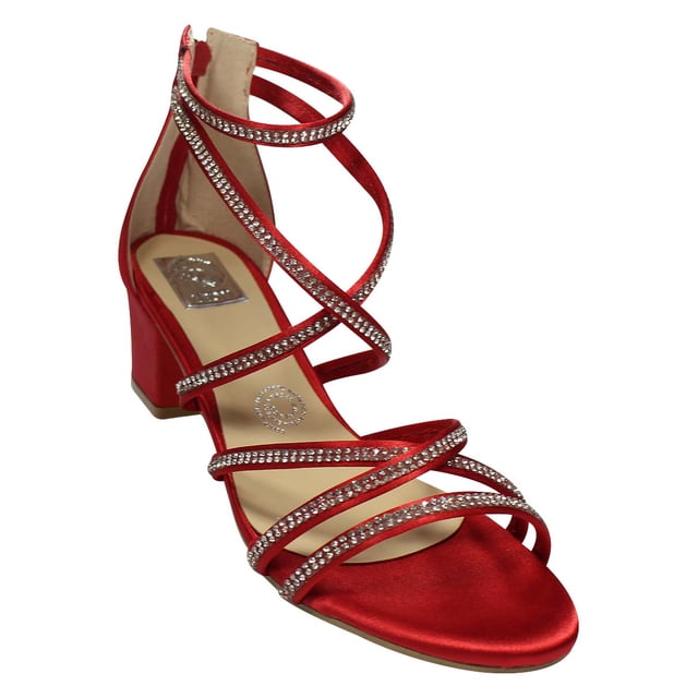 SANDALIAS DE VESTIR LEON MUJER ROJO SINTETICO 343405 LEON 343405p