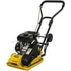 Stark 6.5HP Walk Behind Plate Compactor Gas-Powered 196Cc Motor 350Sq/F Force 21Inches X 15 Plate Handle, Yellow Tamper Foldable