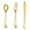 Multicolor, variant on 60PCS Gold Plastic Silverware - Gold Plastic Cutlery Set Disposable Flatware Dinnerware -30 Forks, 15 Spoons, 15 Knives for Party, Thanksgiving, Christmas