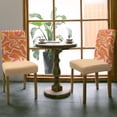 thumbnail image 3 of Dining Chair Covers, Orange Coral Fluid Art Abstract Texture Stretch Parsons Chair Slipcovers Protector Kitchen Chair Cover for Dining Room， Set of 4, 3 of 6