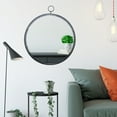 thumbnail image 2 of Longwin Black Round Wall Mirror With Metal Frame For Entrance, Bathroom, Living Room, Wall Decoration, 2 of 5