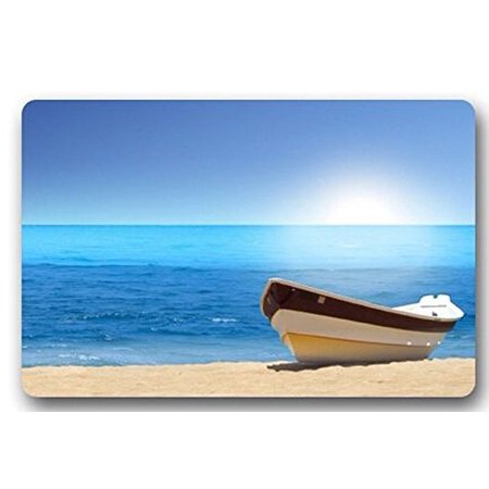 Winhome Sea And Boat Doormat Floor Mats Rugs Outdoors Indoor Doormat Size 23 6x15 7 Inches