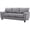 Gray, variant on Glory Furniture Gallant Faux Leather Sofa in Black