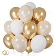 thumbnail image 1 of Globos ASIYUHY 100 unidades 12" Látex Blanco y Dorado Fiesta, 1 of 6