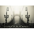 thumbnail image 2 of Arminmarten 32x23 Gold Ornate Wood Framed with Double Matting Museum Art Print Titled - The Bridge, 2 of 4