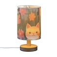 thumbnail image 2 of Cute Cats in The Flowerpot Flowers Leaves Table Lamp with USB Port LED Warm Light Lamp Night Light Home Decor, 2 of 7