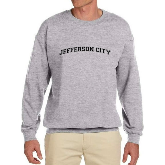 Jefferson City, Text Men Sweatshirt, Male XX-Large