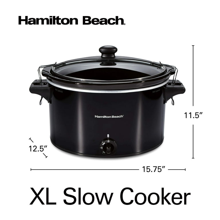 Hamilton Beach Slow Cooker Replacement Lid 6qt Stay or Go Black