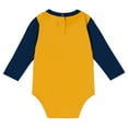 thumbnail image 4 of Newborn & Infant West Virginia Mountaineers Double Up Long Sleeve Bodysuit & Pant Set, 4 of 5