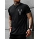 thumbnail image 1 of Playera Hombre The LabelComfy Stretchy Deer Graphic Men's Short Sleeve T-shirt For Summer, Casual Daily Style Fashion Clothing Tee For Adult, Men, Women, Teen, Teenager, Adolescent, YouthFather's Da, 1 of 8