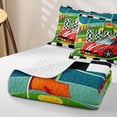 thumbnail image 4 of Erosebridal Red Fast Car Bed Spread Queen for Boys,Car Theme Queen Coverlet Set for Teens, 4 of 7