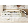 thumbnail image 5 of Bed Frame Full Size Floor Bed, Montessori Floor Bed with Fence, Montessori Bed Full Size, Wood Montessori Floor Bed for , , , White.,Platform Bed Frame, 5 of 17