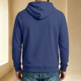 thumbnail image 6 of Dwellite Hoodies for Men Hooded Sweatshirt Casual Long Sleeve Hoodie Pullover Fashion Hoodies with Pocket Dark Blue 2XL, 6 of 6