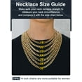 thumbnail image 5 of ChainsProMax Mens Necklace 316L Stainless Steel Sturdy Curb Chain Necklace Hip Hop Jewelry Gift, 5 of 8