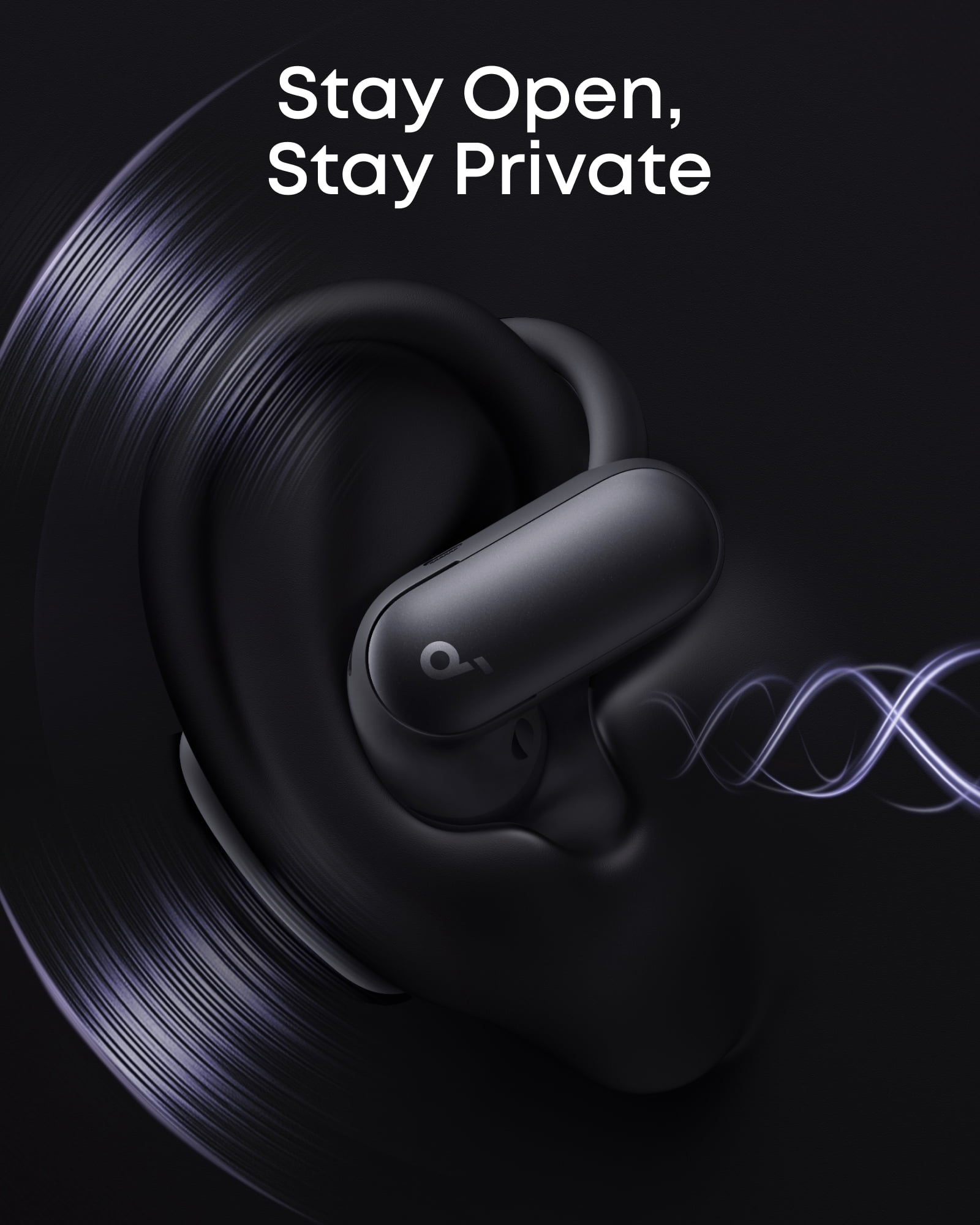 Soundcore AeroFit 2 Pro by Anker, Open-Ear with Semi-In-Ear Active Noise Cancellation, Dual-Form Earbuds, Adjustable Ear Hooks, Hi-Res, LDAC, 4-Mic AI Clear Calls, IP55 Water-Proof, Wireless Charging