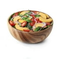 thumbnail image 2 of Ludlz Acacia Wood Salad Bowl with Servers Set - Solid Hardwood Salad Wooden Bowl for Fruits ,Salads and Decoration, 2 of 2