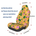 thumbnail image 2 of Picia Strawberry Print Waterproof Sweating Car Seat Cover for Post Gym Workout, Running, Beach and Hiking, Universal Fit Anti-Slip Bucket Seat Protector, 2 of 5