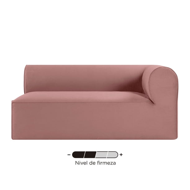 Sofá 2 cuerpos brazo derecho Tacuba - Rosa WEIK Tacuba