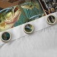 thumbnail image 4 of Manfei Animal Fish Curtains and Drapes,Vintage Retro Black Out Curtains,Fishing Hunting Curtains Pack of 2 (52x63 Each),Botanical Room Decor, 4 of 6