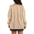 thumbnail image 3 of Leather Jacket Women Faux Oversized Coats 2025 Fall Fashion Outfits Winter Clothes L, 3 of 7