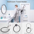 thumbnail image 5 of LShunze Towel Ring for Bathroom, Stainless Steel Hand Towel Holder for Wall Mounted, Heavy Duty Towel Hanger Towel Racks for Bathroom, Kitchen, 5 of 8