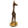 thumbnail image 2 of Hand Made Leather Giraffe 23 in, 2 of 2