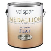 Valspar Medallion 100% Acrylic Paint & Primer Flat Exterior House Paint, White, 1 Qt.