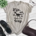 thumbnail image 2 of Life Ah Finds A Way Shirt, Unisex Women's Men's Shirt, Dinosaur Shirt, Movie Quote Shirt, Raptor Shirt, Light Silk Gray, XX-Large, 2 of 6