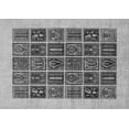 thumbnail image 1 of Ahgly Company Indoor Rectangle Abstract Gray Modern Area Rugs, 3' x 5', 1 of 4