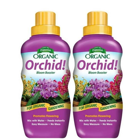 Espoma Organic Orchid! 8-Ounce Concentrated Plant Food – Plant Fertilizer and Bloom Booster for All Orchids and Bromeliads. Ideal for Phalaenopsis, Dendrobium, and Other Types of Orchids. Pack of 2