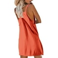 thumbnail image 4 of Yubnlvae Robe-Combinaison Athlétique pour Femmes - Tenues d'Entraînement Sans Manches (Shorts Intégrés, Tenue de Vacances et de Gym) Rouge 3 4TG, 4 of 8