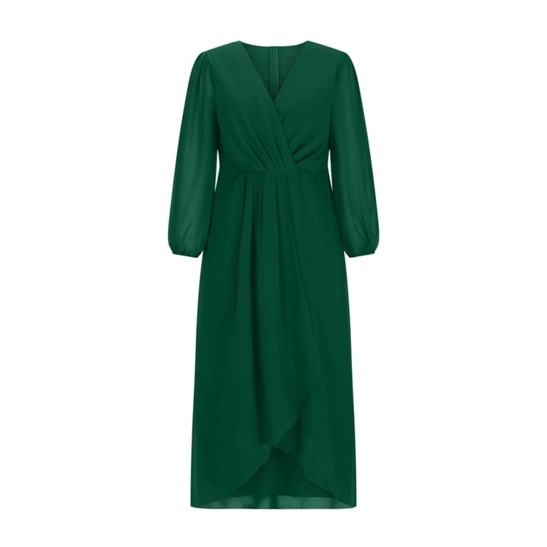 knee length dresses for ladies Georgina Chiffon Midi Dress / Black | Meshki main image 1