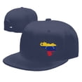 thumbnail image 4 of DouZhe Flat Brim Cap Snapback Hat, Venezuela Map Flag Prints Adjustable Blue Adult Baseball Cap, 4 of 6