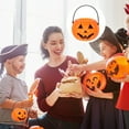 thumbnail image 5 of 8-Pack Plastic Pumpkin Candy Buckets - Halloween Trick or Treat Pails for Kids, Orange Party Decorations, Durable Candy Holders for Children, 5 of 8