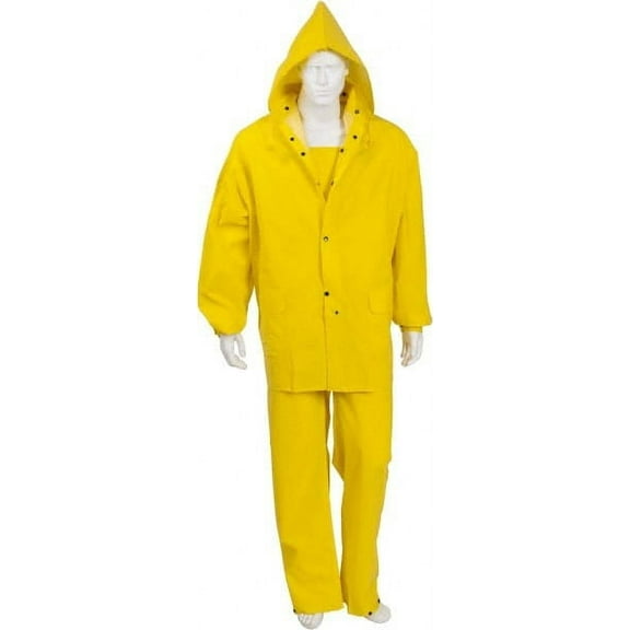 Classic .35Mm Pvc/Polyester Suit 3 Pc Yellow