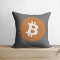 thumbnail image 1 of Bitcoin Pillow | Double Sided | Bitcoin Merch | Crypto Plush | Pillow Defi | Throw Pillows | Down Pillows | Crypto Pillows | Handmade in USA, 1 of 2