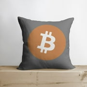 Bitcoin Pillow | Double Sided | Bitcoin Merch | Crypto Plush | Pillow Defi | Throw Pillows | Down Pillows | Crypto Pillows | Handmade in USA