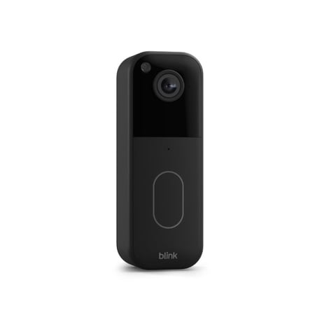Blink Video Doorbell (newest model) wired or wire-free install. Required Sync Module not included – Add-On (Black)