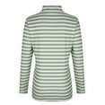 thumbnail image 3 of Jalioing Women's Long Sleeve Cotton T Shirt Casual Striped Mock Neck Shirts Fall Casual Trendy Pullover Tees, 3 of 6