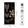 thumbnail image 3 of Stylish Beach Towel with Bird Emblem & Design Perfect for Pool Travel & Bath - Ideal for Women Black with Red & Gold Accents, 3 of 6
